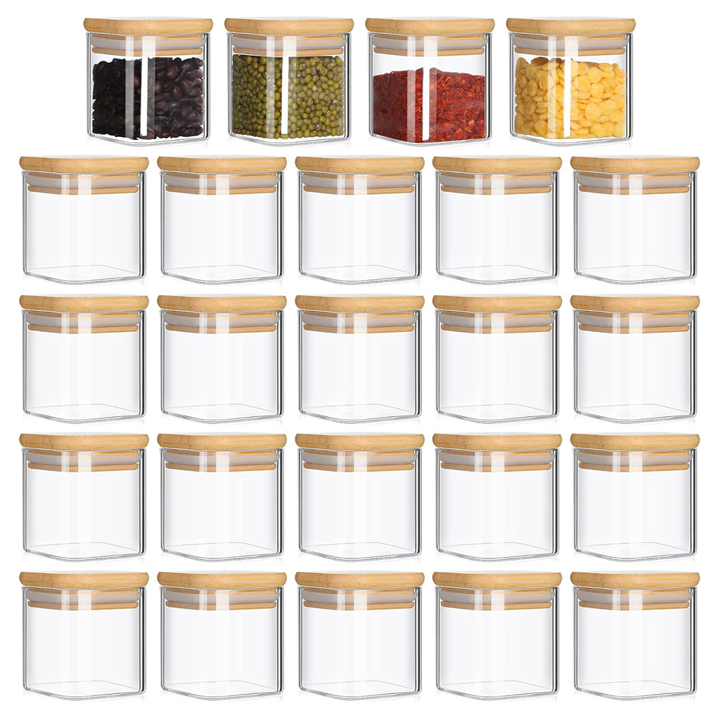Food Storage Set Glass - Conjunto de frascos de vidro de