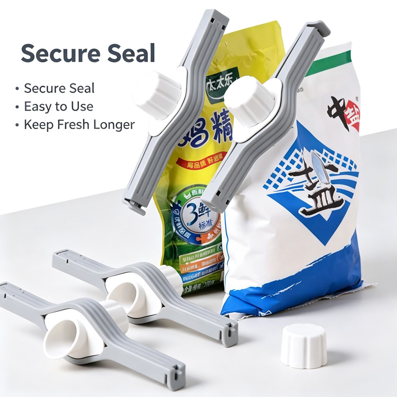 Food Storage Zip Lock Bags - Clipes de Vedação para Sacos de