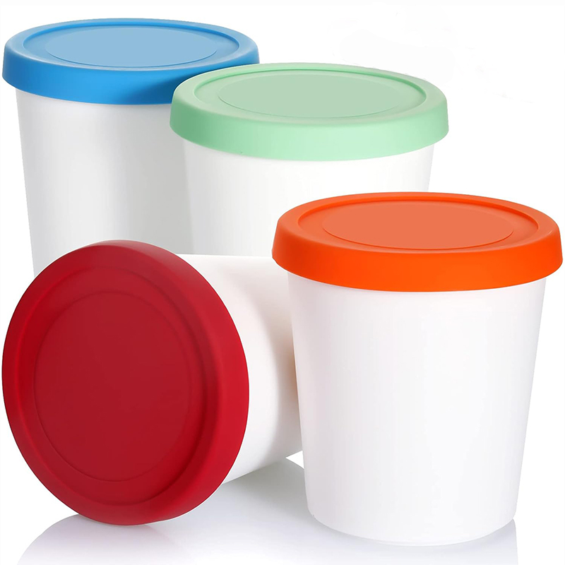 Food Storage Quart Containers - Recipientes de alimentos de 4 pces,