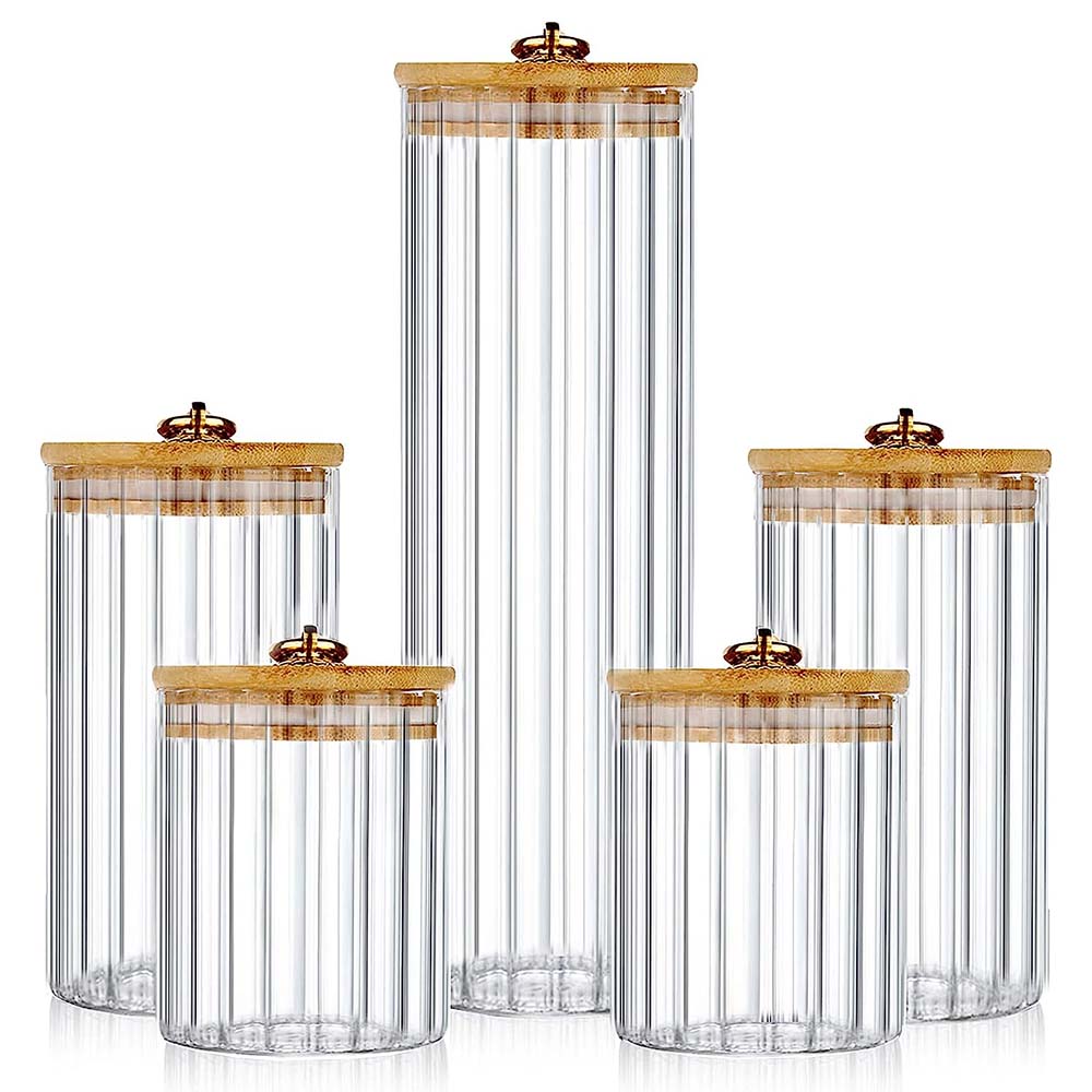 Food Storage Set Glass - Conjunto de 3 Potes de Vidro