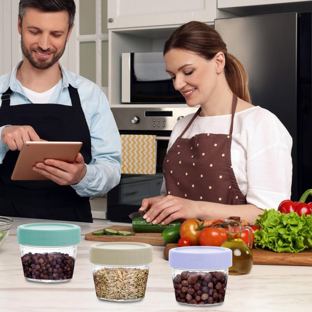 Food Storage Jar Glass - Potes de Armazenamento de Alimentos de