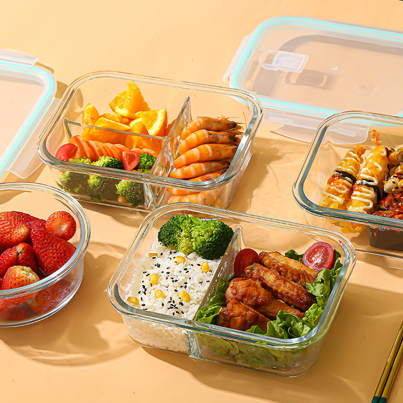 Food Storage Glass Containers - Caixa de Vidro para Conservação de