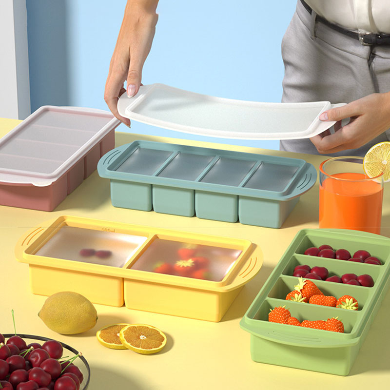 Xl Food Storage Containers With Lids - Forma de Silicone para Congelador com