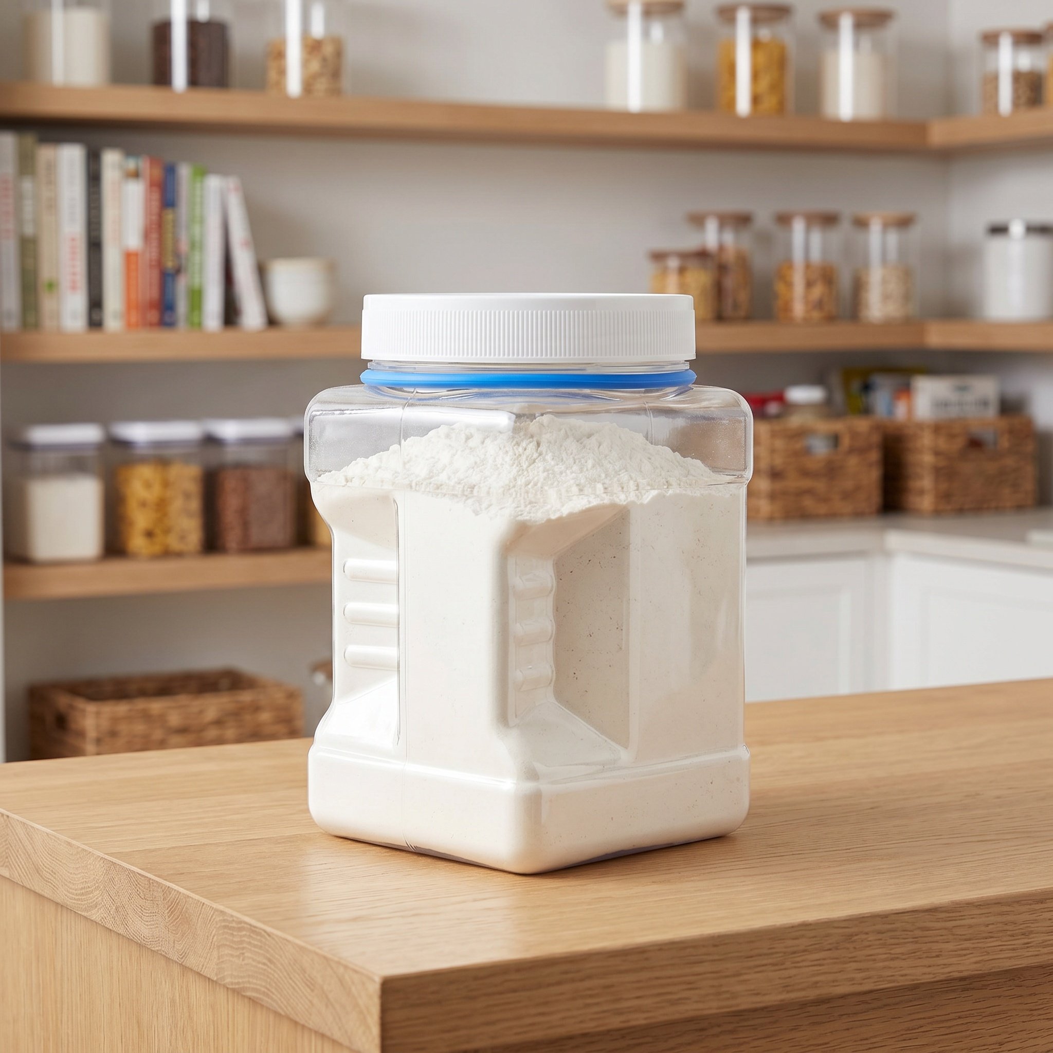 Food Storage Organizer - Conjunto de 6 Potes Herméticos Transparentes