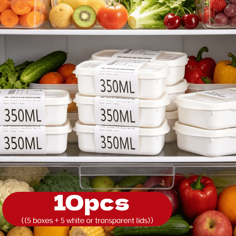 Food Storage Freezer Containers - Conjunto de 10 Caixas de Armazenamento