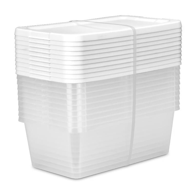 Food Storage Quart Containers - Conjunto de (10) Caixas de Armazenamento