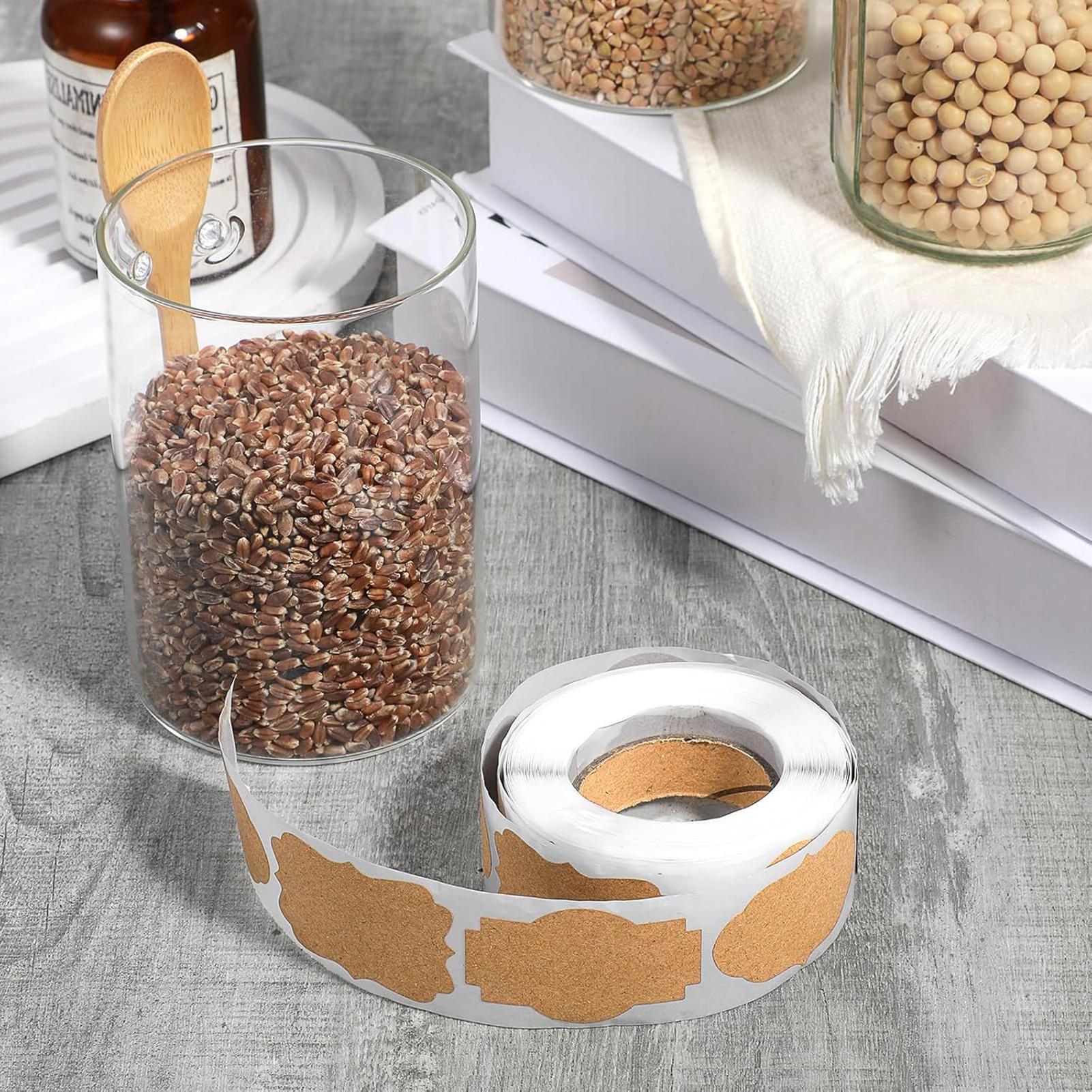 Etiquetas artesanais 300 peças - Food Storage Name avaliação e preço