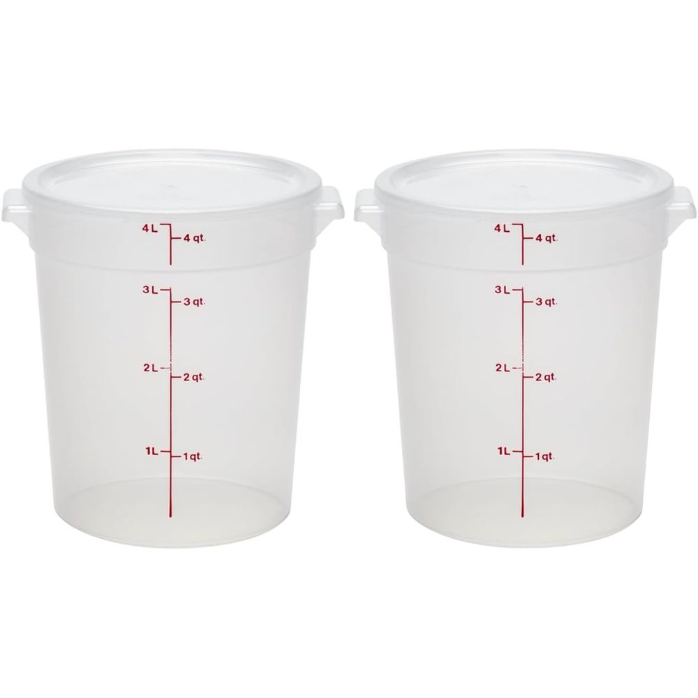 Recipientes de Armazenamento d - Food Storage Quart Containers avaliação e preço