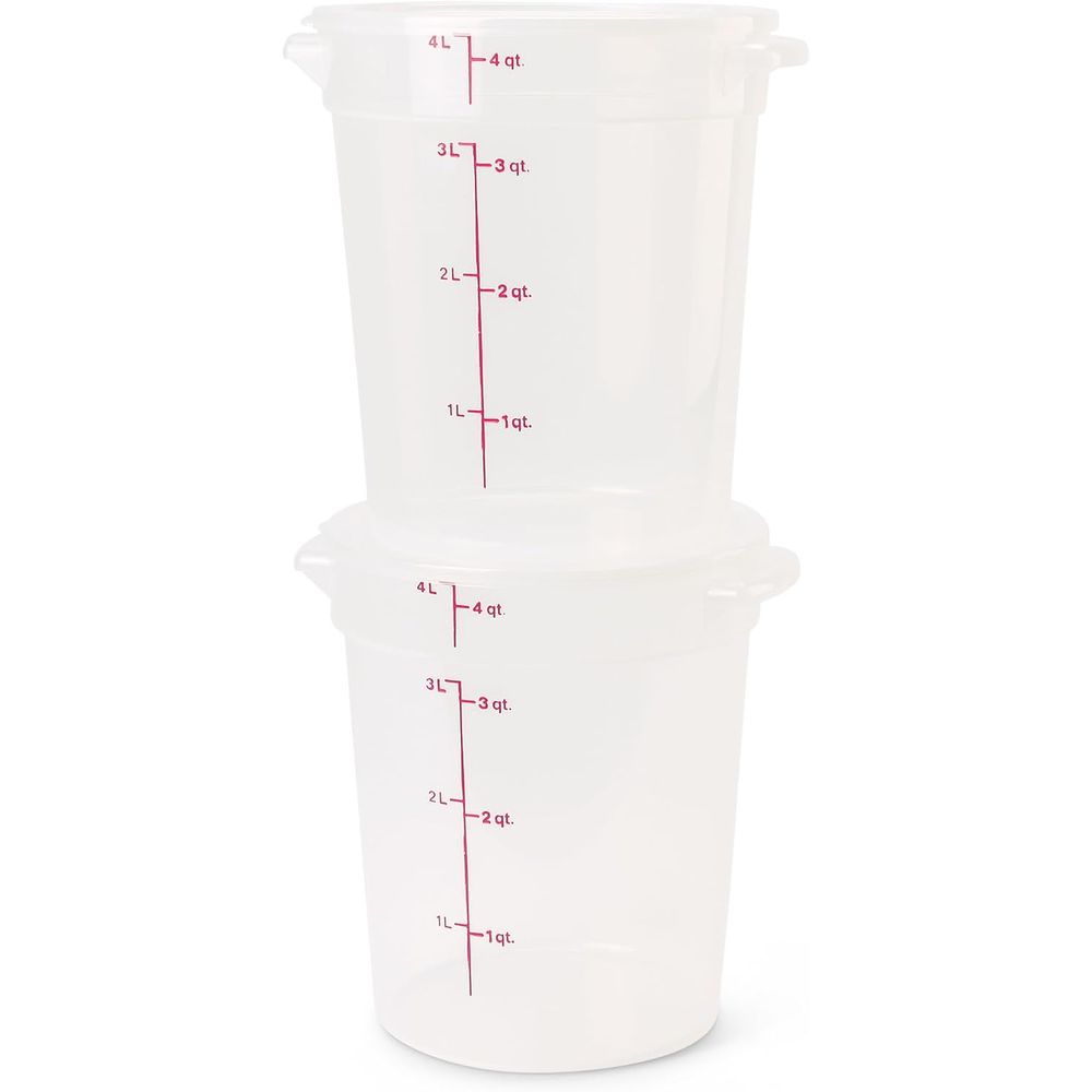 Recipientes de Armazenamento d - Food Storage Quart Containers avaliação e preço