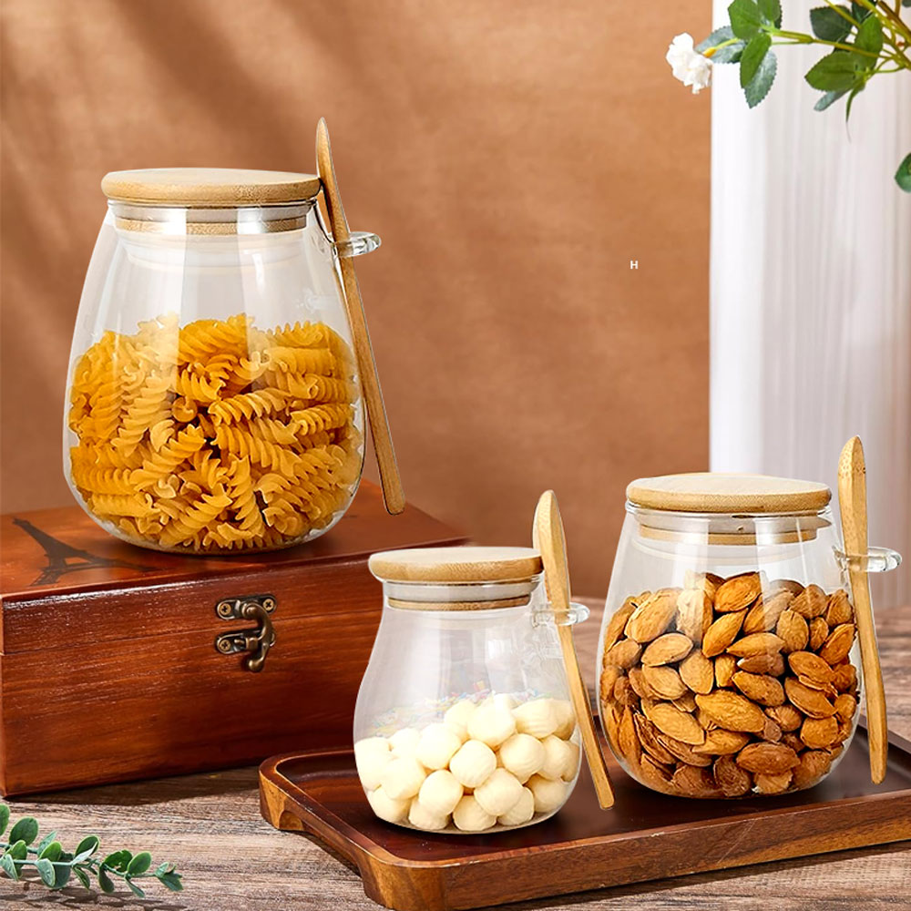 Frasco de vidro selado de 34 o - Food Storage Set Glass avaliação e preço