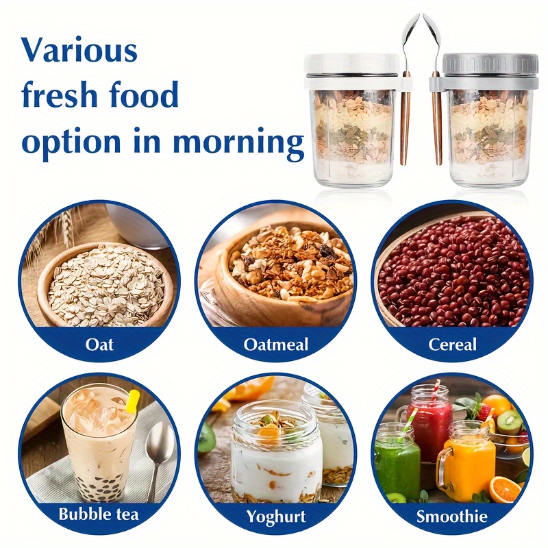 Copo de aveia de vidro de 1 un - Food Storage Set Glass avaliação e preço