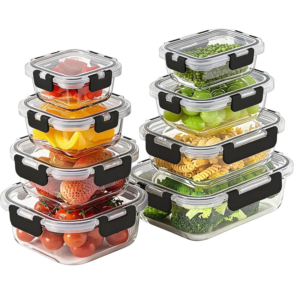 Conjunto de 8 Peças de Armazen - Food Storage Set Glass avaliação e preço