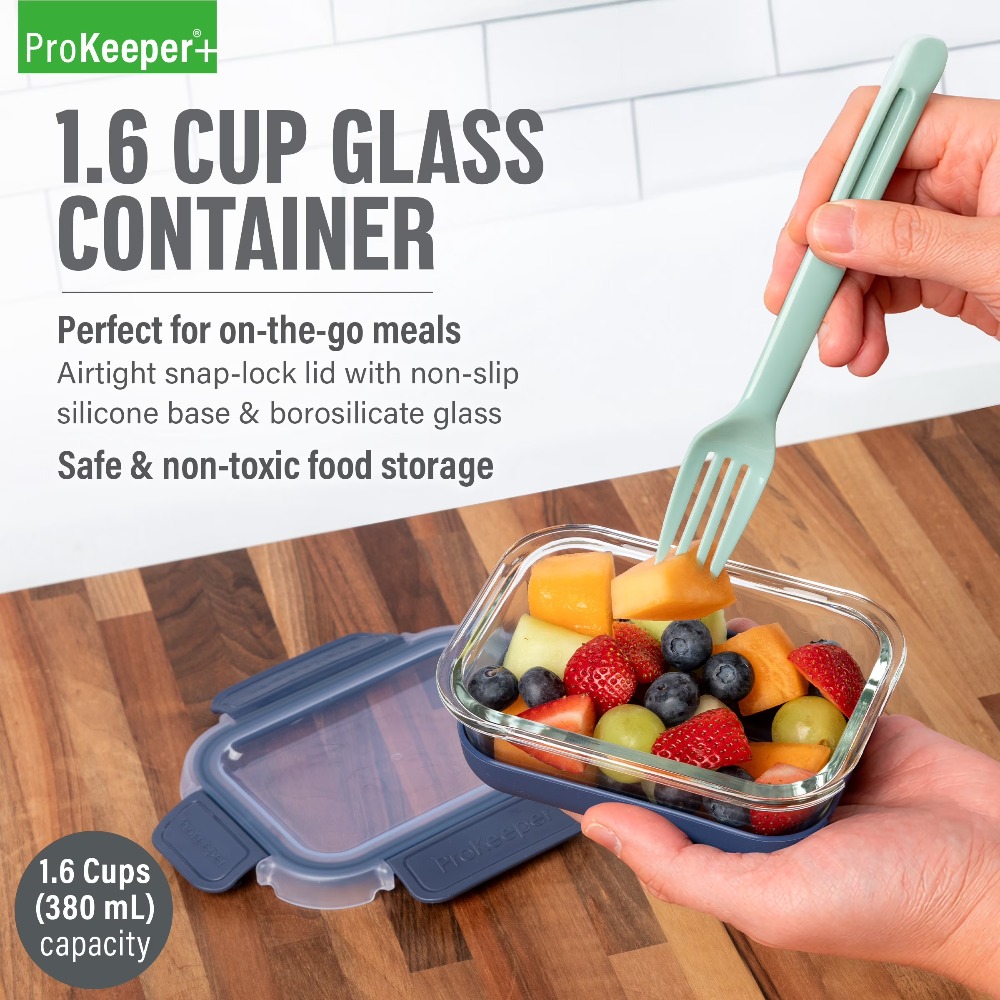 Conjunto de 2 Recipientes de V - Food Storage Glass Containers avaliação e preço