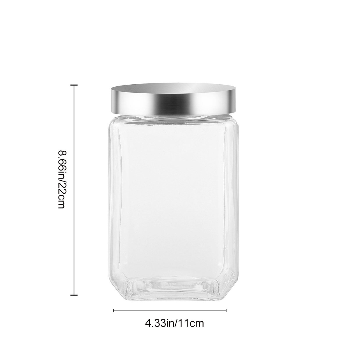 1Pcs Pote de Armazenamento de  - Food Storage Jar Glass avaliação e preço