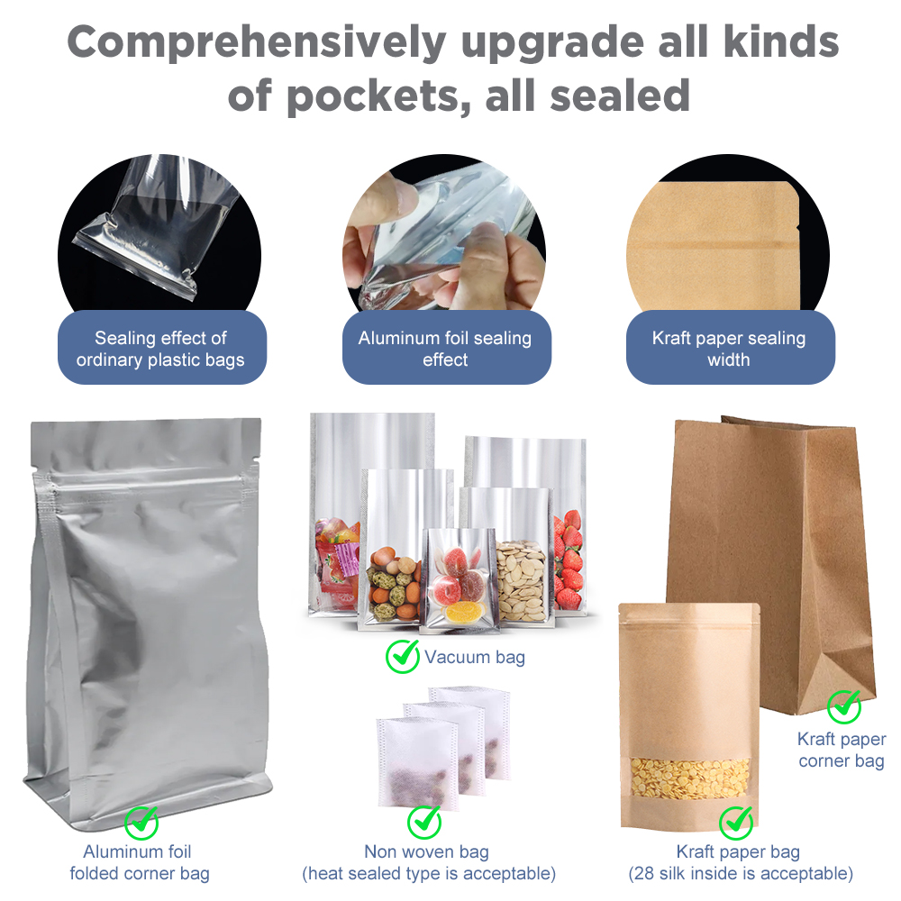 Máquina seladora de impulso co - Food Storage Vacuum Seal Bags avaliação e preço