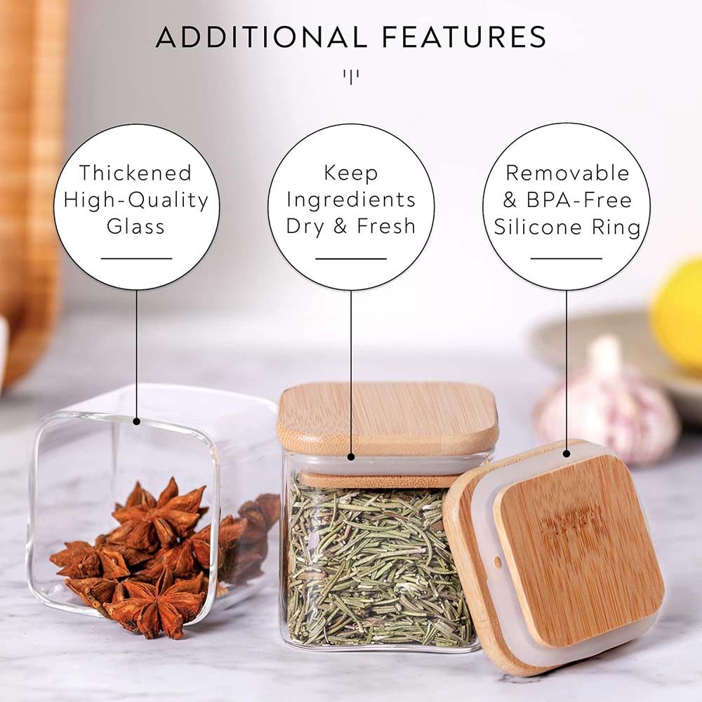 Frascos De Vidro Definidos Com - Food Storage Set Glass avaliação e preço