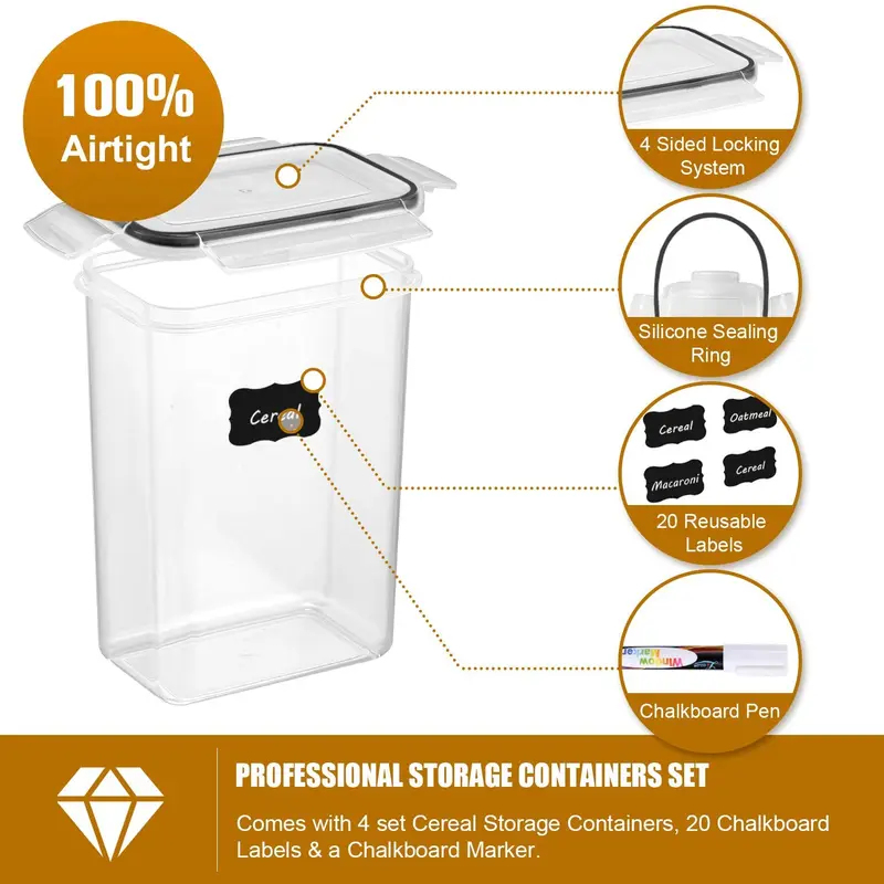Conjunto de 7 Recipientes para - Food Storage Kitchen Container Set avaliação e preço