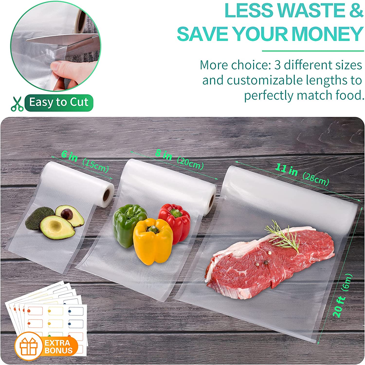 Sacos de Cozinha para Seladora - Food Storage Vacuum Seal Bags avaliação e preço