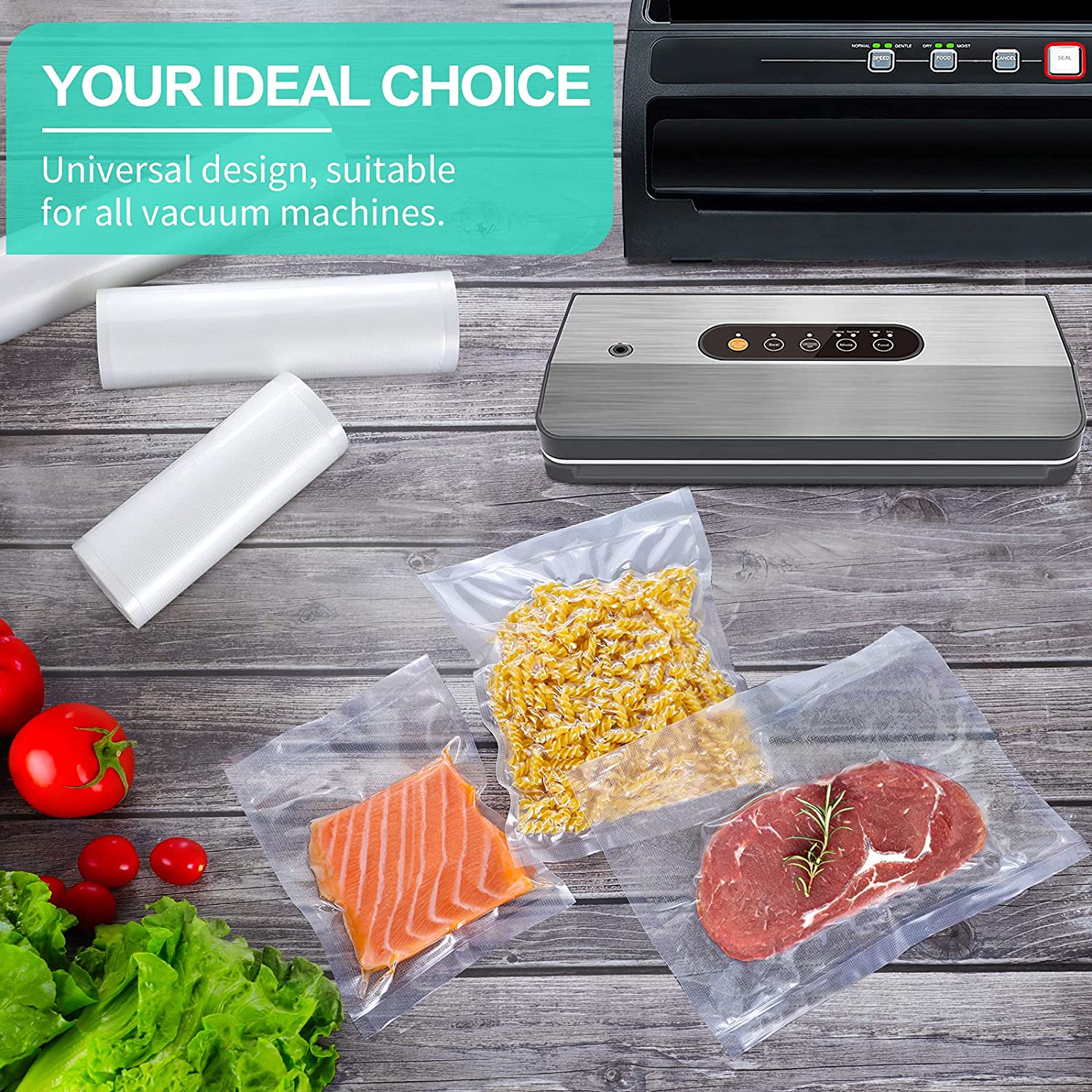 Sacos de Cozinha para Seladora - Food Storage Vacuum Seal Bags avaliação e preço