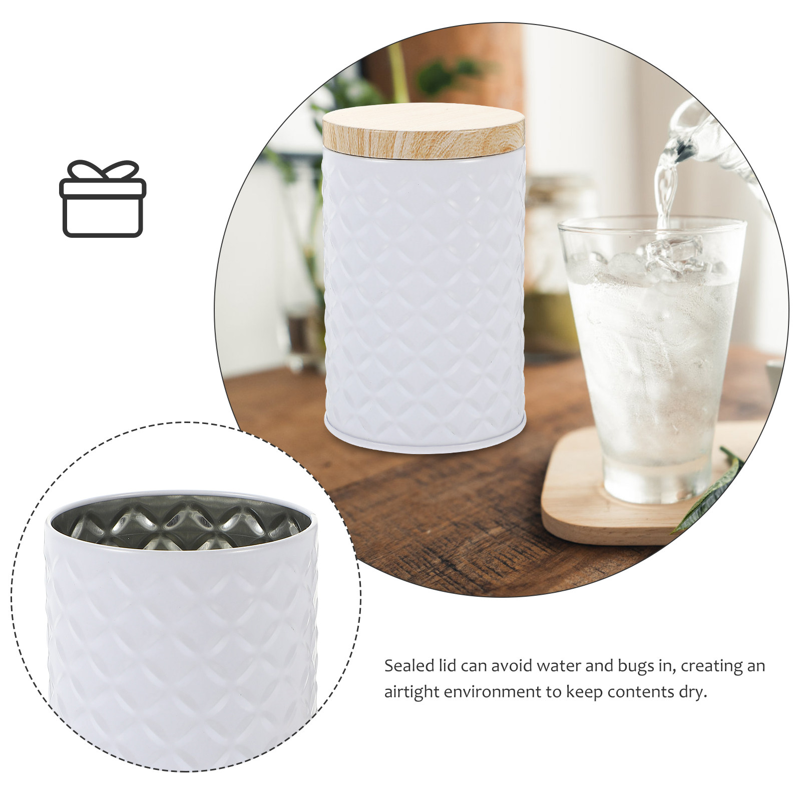 Conjunto de 2 Latas de Armazen - Food Storage Organizer avaliação e preço