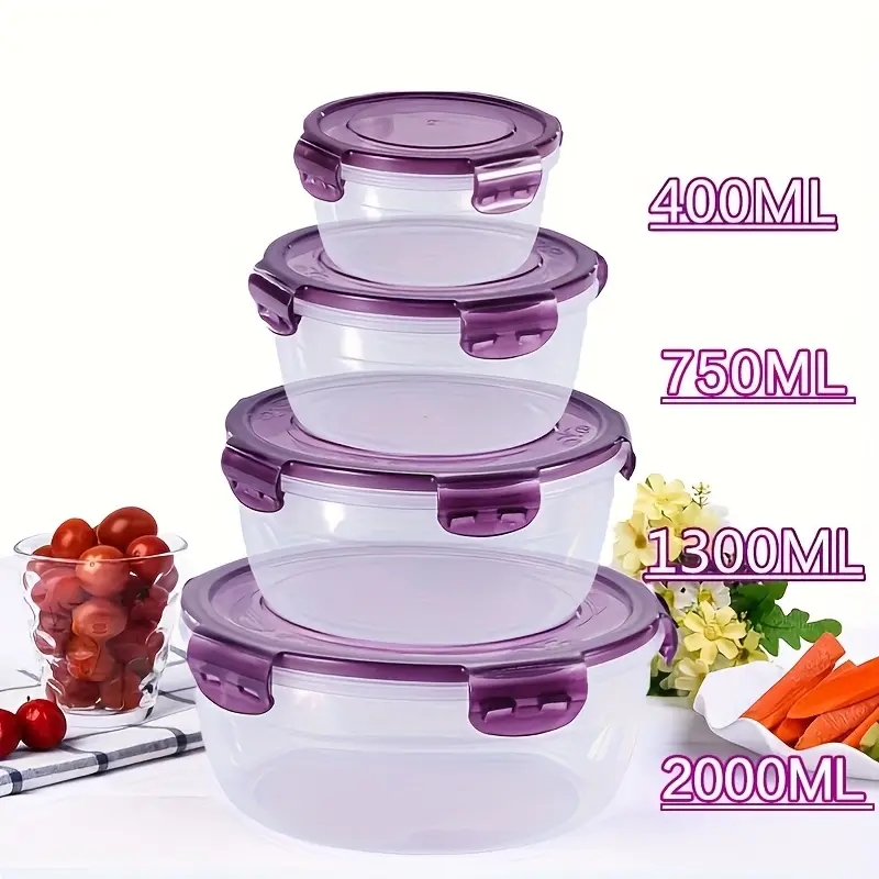 4 Recipientes Plásticos para A - Food Storage Order avaliação e preço