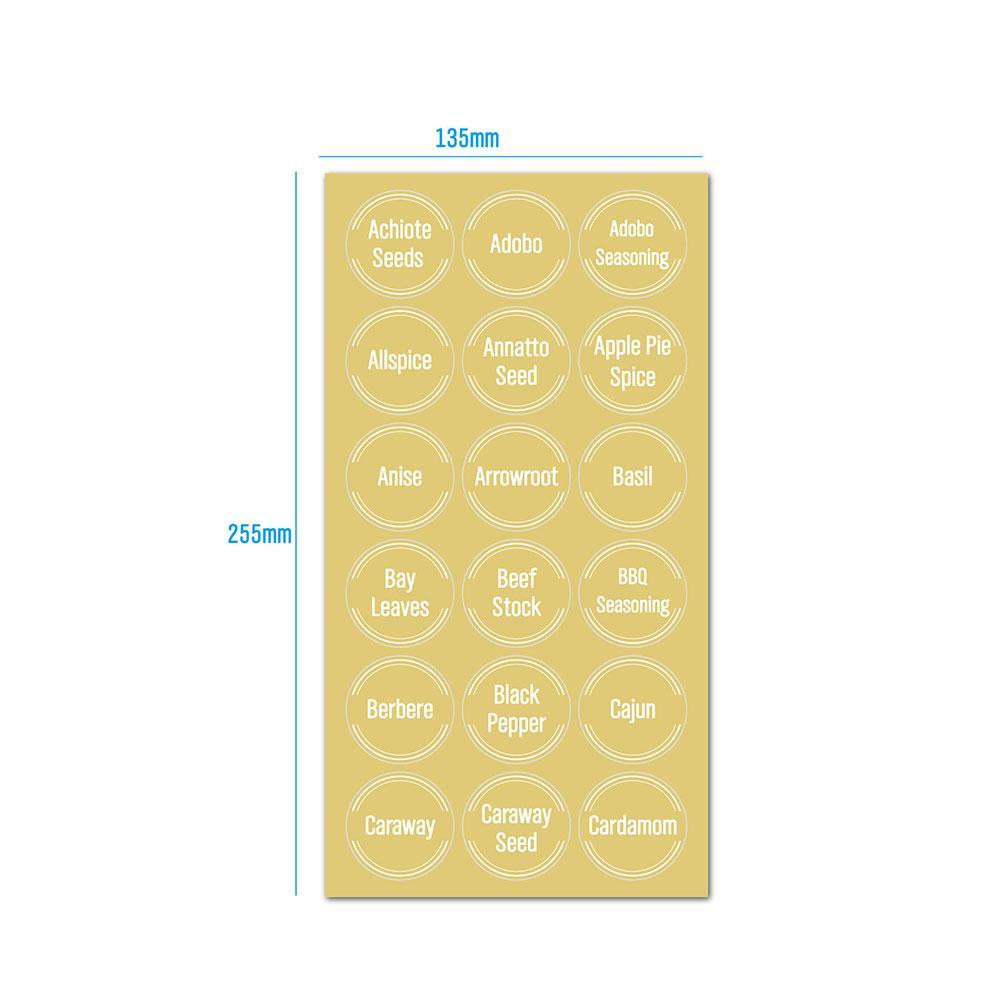144 Pcs/conjunto Etiquetas Tra - Food Storage Name avaliação e preço