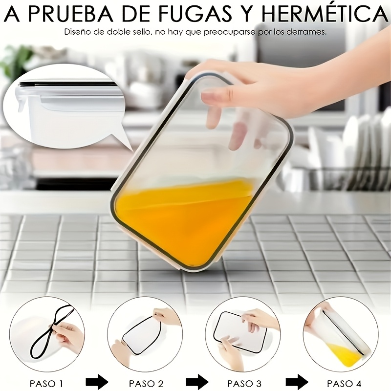 Conjunto de 8 Peças Inclui 4 R - Food Storage Kitchen Container Set avaliação e preço