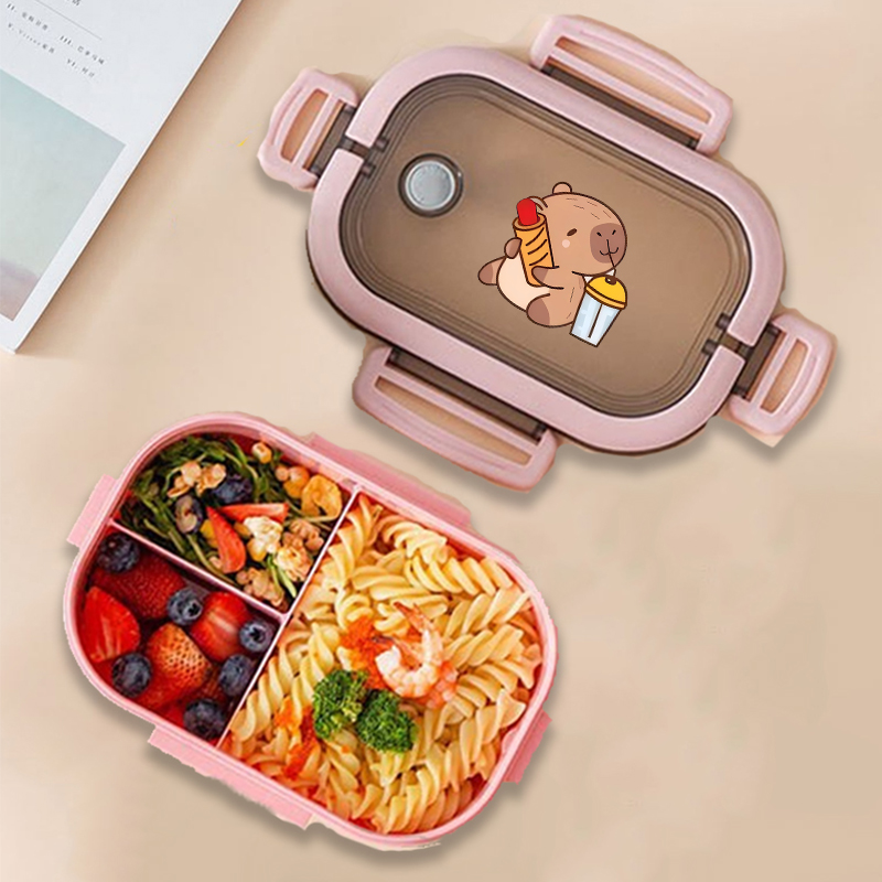 Capivara bento lancheira anime - Food Storage Organizer avaliação e preço