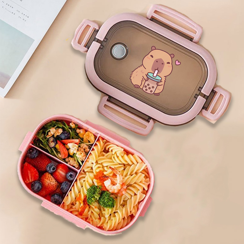 Capivara bento lancheira anime - Food Storage Organizer avaliação e preço