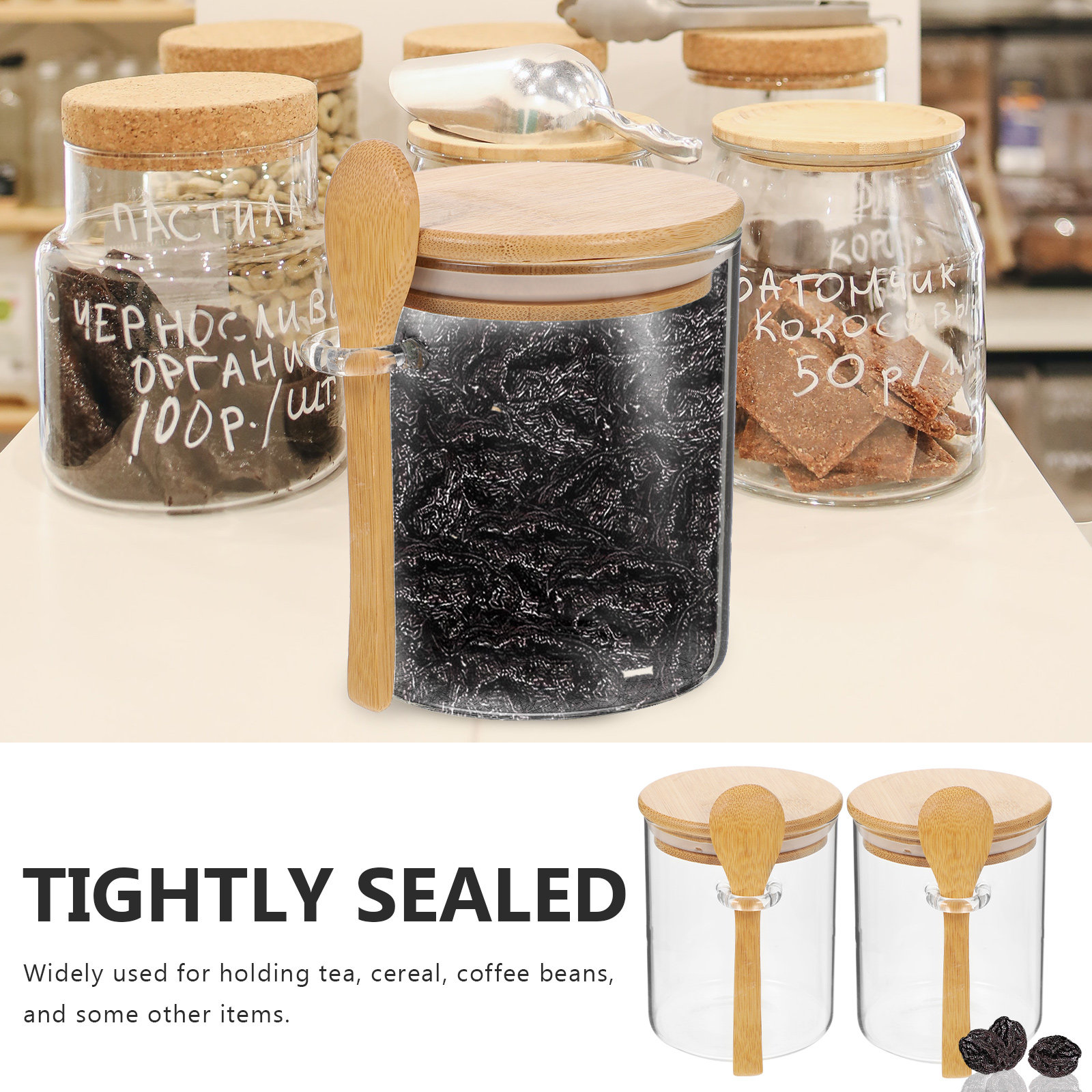 Conjunto de 2 Potes de Vidro T - Food Storage Glass Containers avaliação e preço