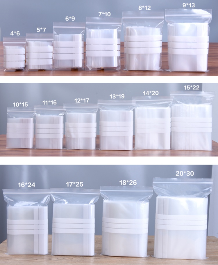 200 Sacos Plásticos Transparen - Food Storage Zip Lock Bags avaliação e preço