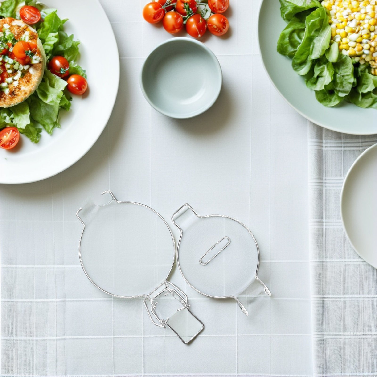 4 Peças de Fecho de Arame de A - Food Storage Jar Glass avaliação e preço