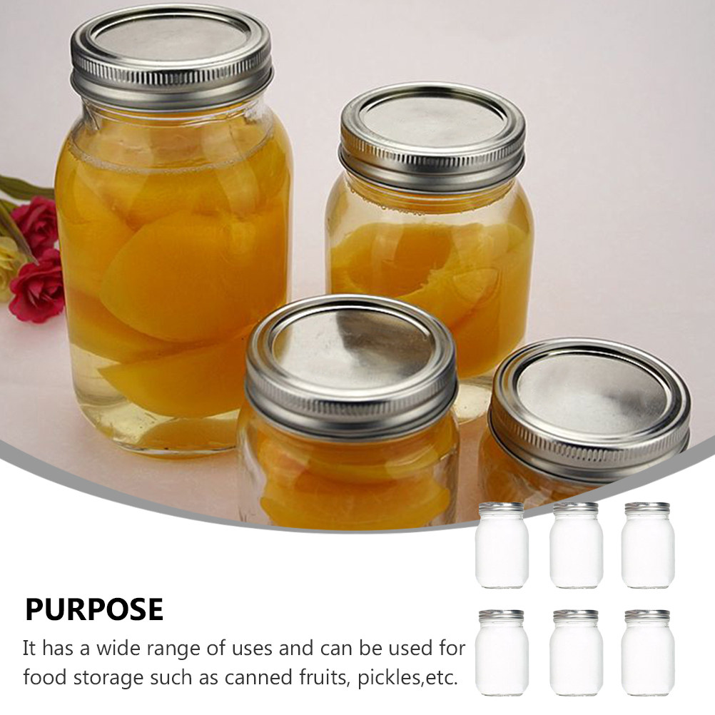 Conjunto de 6 Frascos de Vidro - Food Storage Jar Glass avaliação e preço
