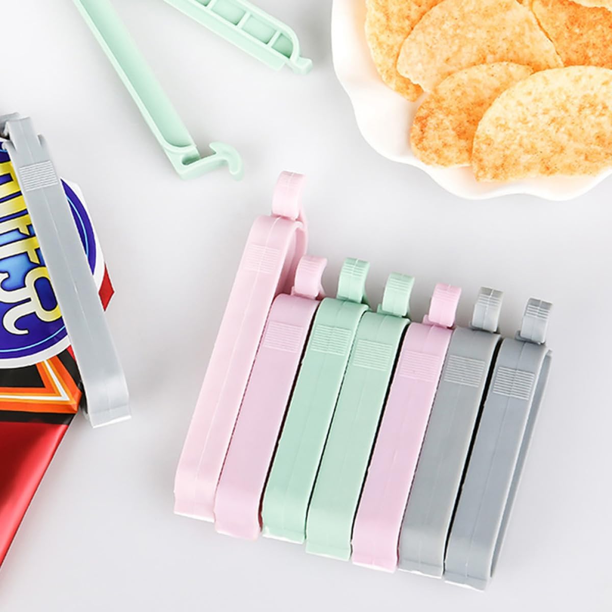 12 Peças de Clipes Plásticos C - Food Storage Plastic Bag avaliação e preço