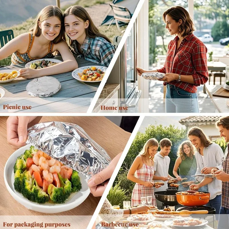 10/20PCS Tampa de Alumínio Res - Food Storage To Keep Warm avaliação e preço