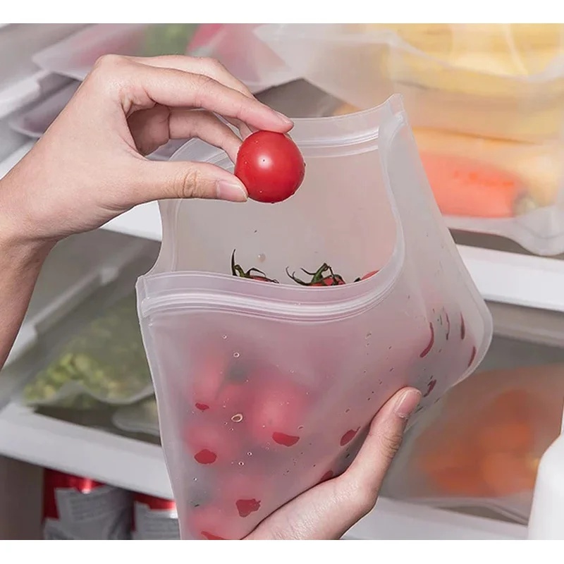 Sacos de silicone para armazen - Food Storage Zip Lock Bags avaliação e preço