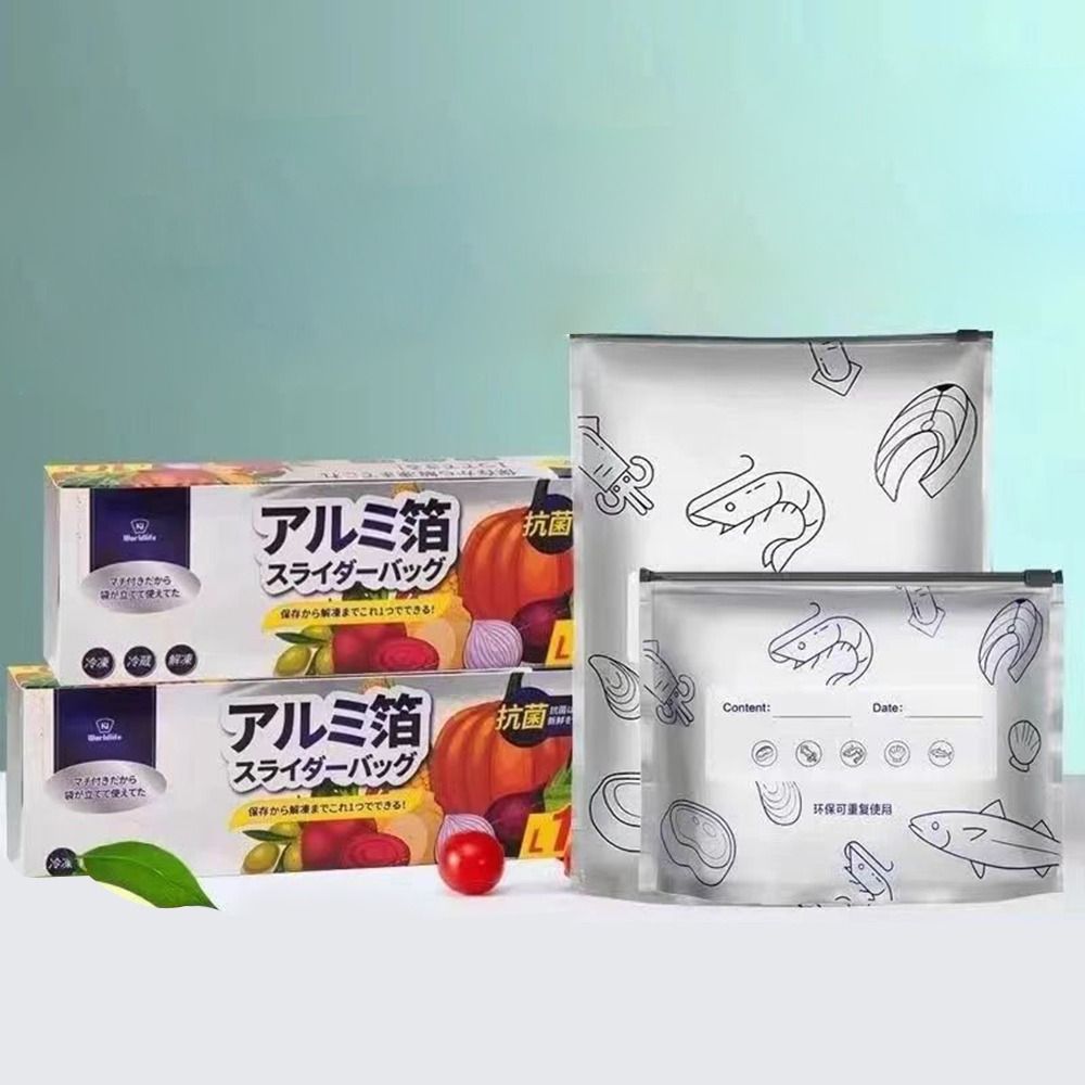 10 Unidades/Pacote Saco de Alu - Food Storage Plastic Bag avaliação e preço