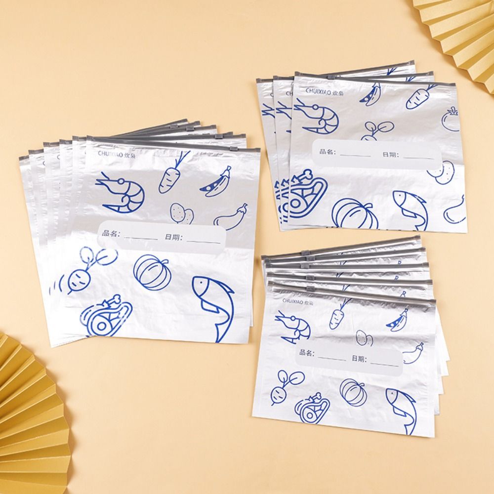 10 Unidades/Pacote Saco de Alu - Food Storage Plastic Bag avaliação e preço
