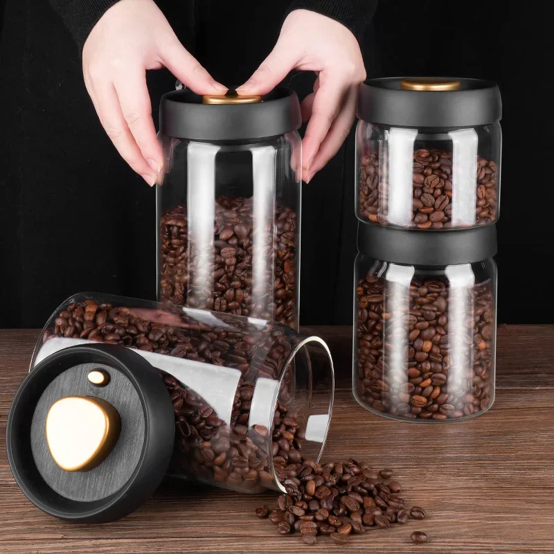 Frasco selado a vácuo de grãos - Food Storage Set Glass avaliação e preço