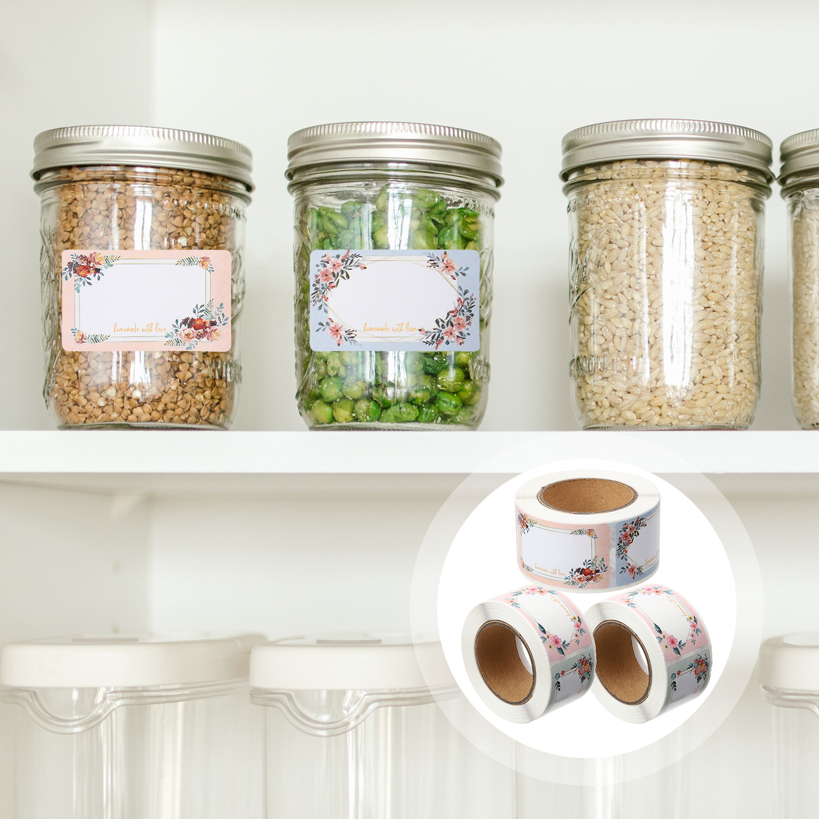 3 Rolos de Etiquetas Adesivas  - Food Storage Name avaliação e preço