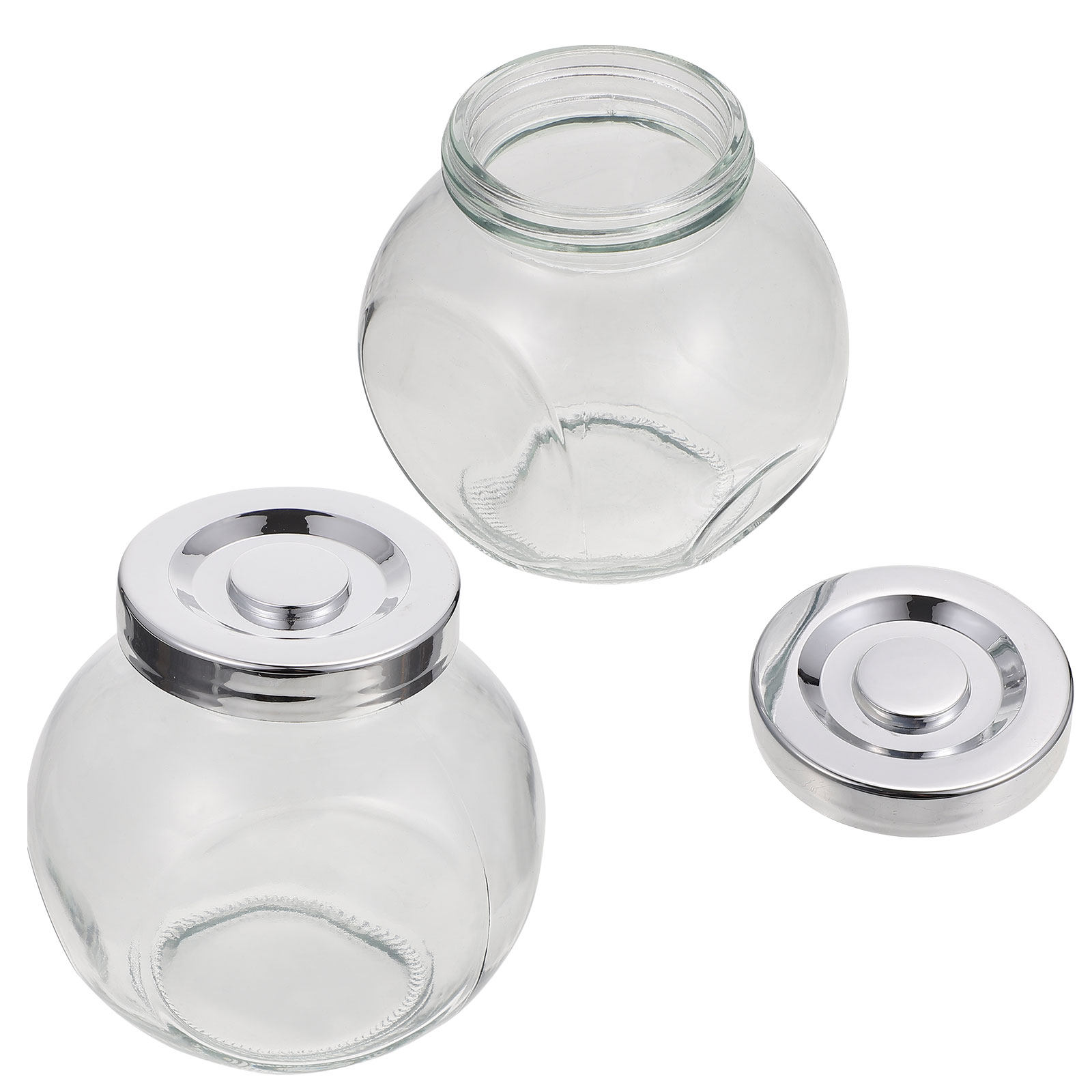2 Frascos de Armazenamento de  - Food Storage Jar Glass avaliação e preço