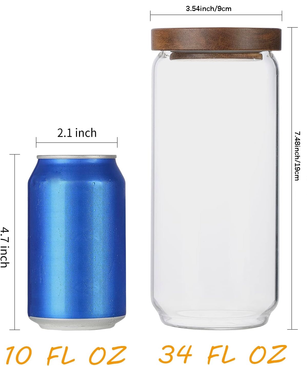 Conjunto de 4 Frascos de Vidro - Food Storage Set Glass avaliação e preço