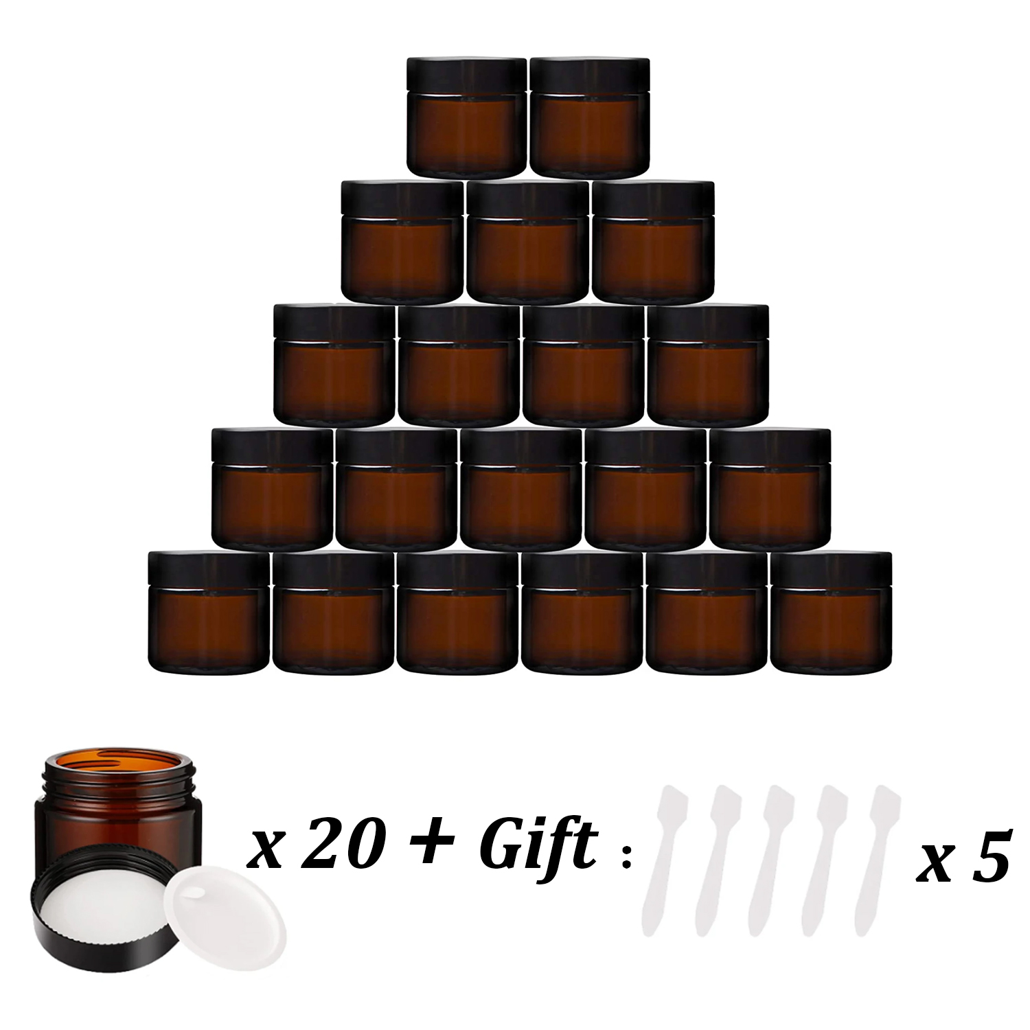 Frascos pequenos de vidro âmba - Food Storage Set Glass avaliação e preço
