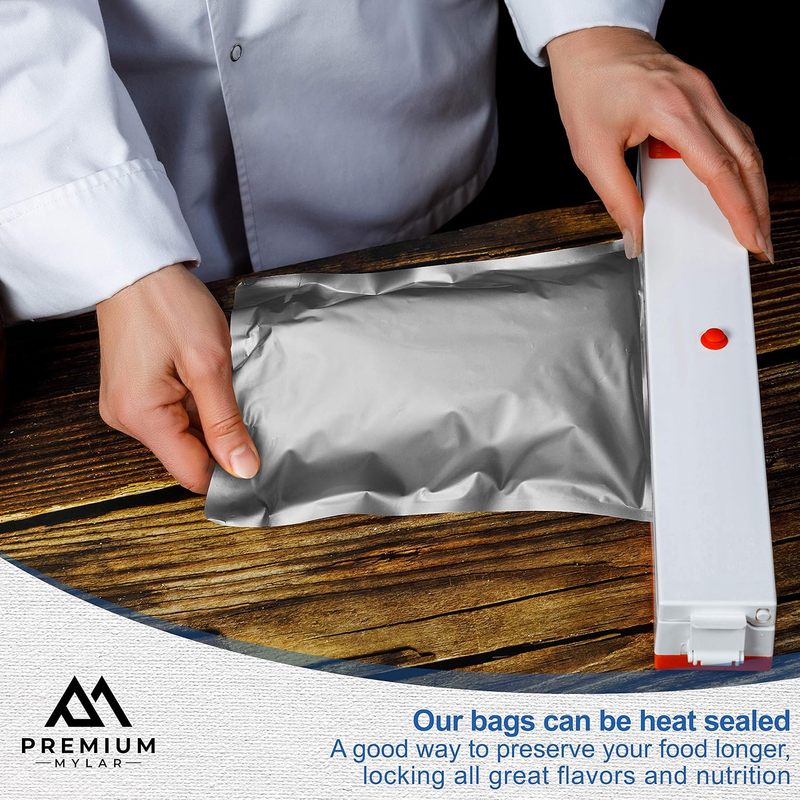 25 Sacos Mylar - Sacos Mylar S - Food Storage Vacuum Seal Bags avaliação e preço