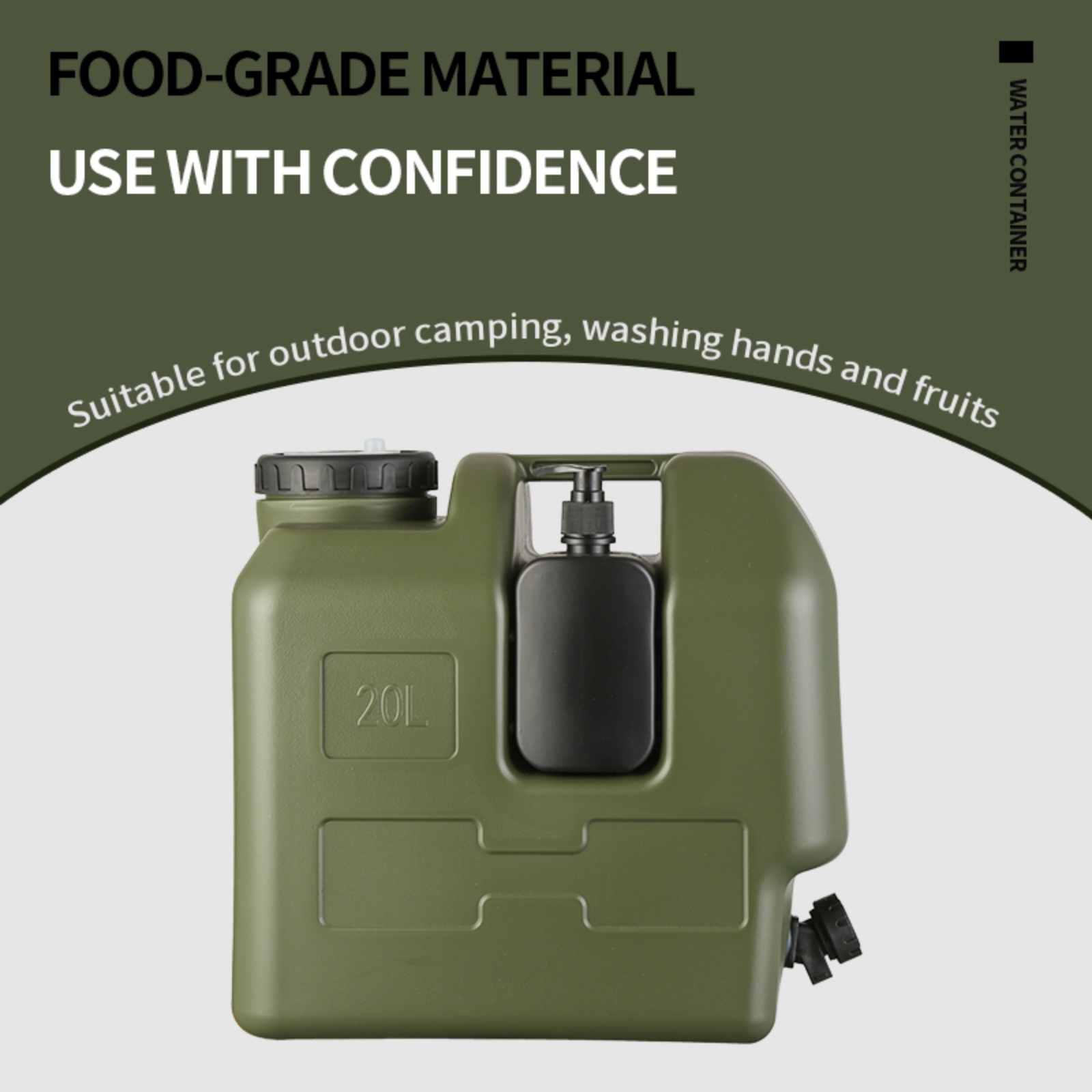 Recipiente de água para acampa - Food Storage Emergency avaliação e preço