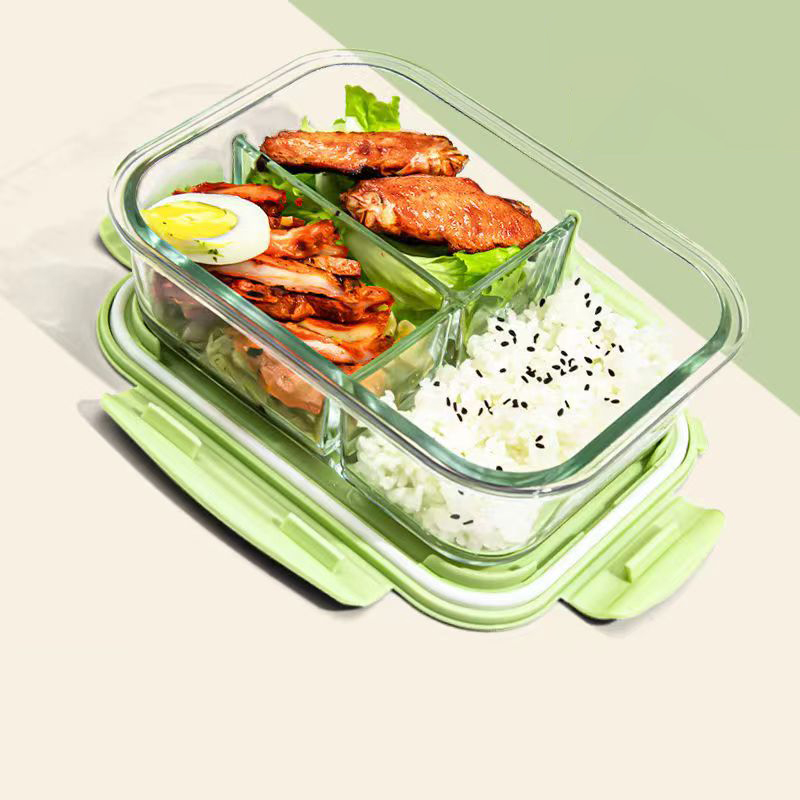 Novo estilo lancheira de vidro - Food Storage Glass Containers avaliação e preço