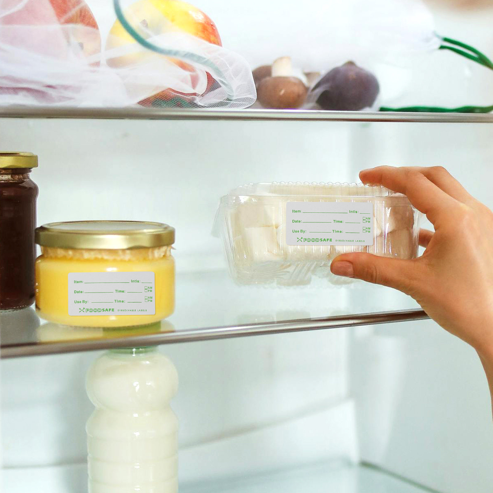 1 Rolo de Etiquetas Adesivas P - Food Storage Freezer Containers avaliação e preço
